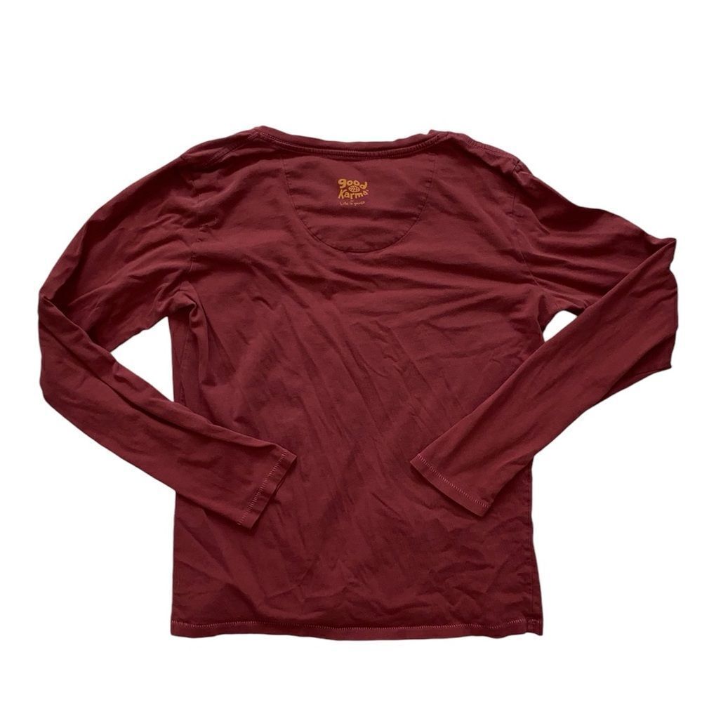 Good Karma Life Is Good Long Sleeve Tee Size M - Picture 2 of 4